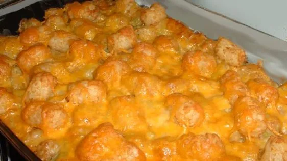 No-Meat Tater Tot Casserole Vegetarian