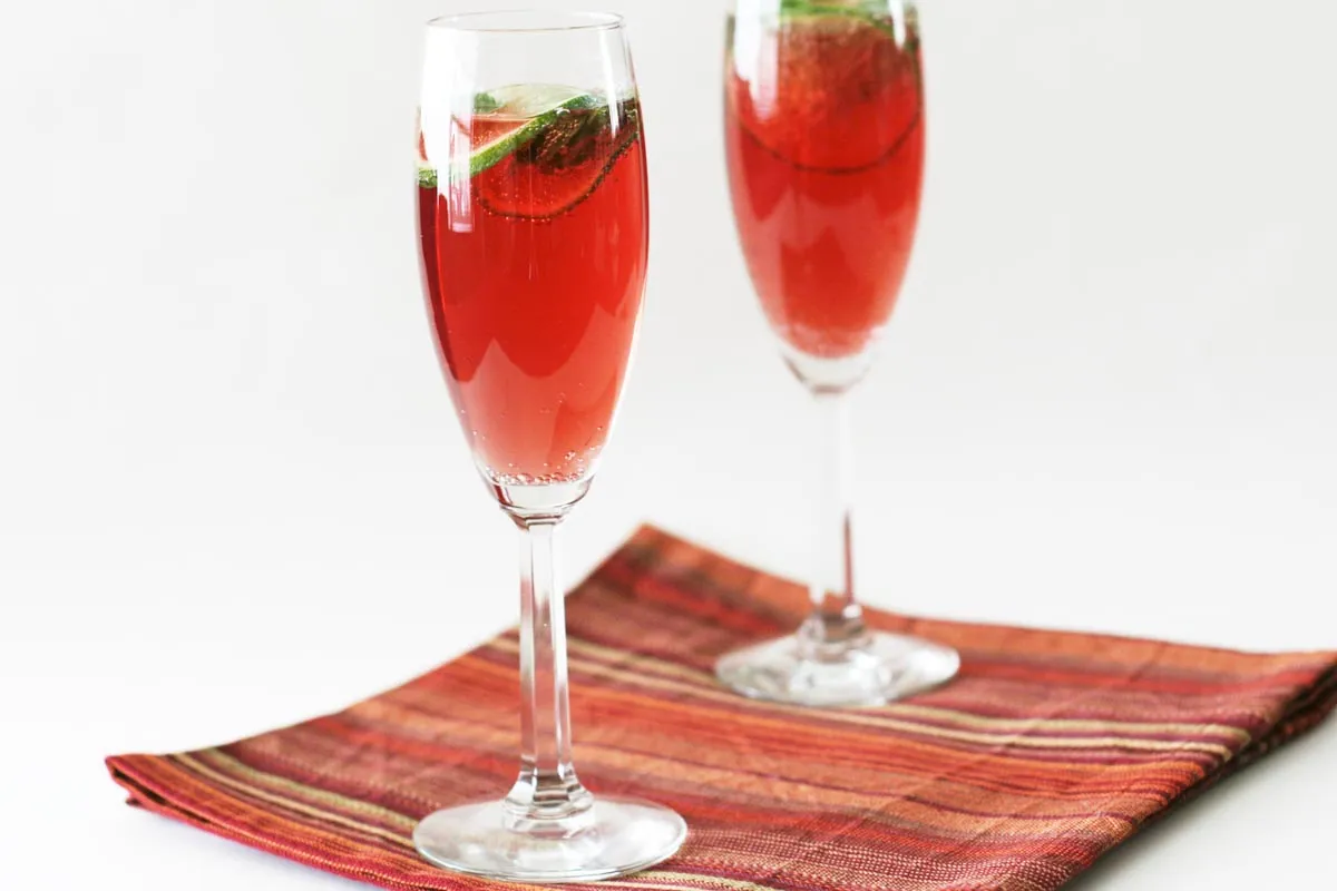 Non-Alcoholic Pomegranate and Cranberry Sparkler Recipe