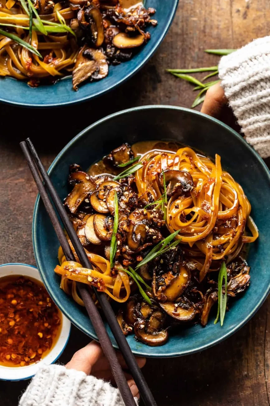 Noodles With Green Onions & Ginger