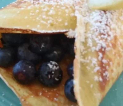 Norwegian Blueberry Breakfast Crepes