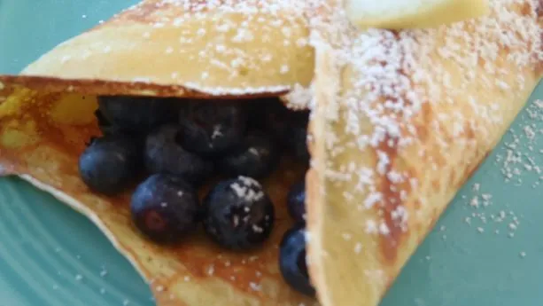 Norwegian Blueberry Breakfast Crepes