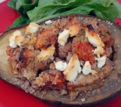 Nutty Stuffed Eggplant