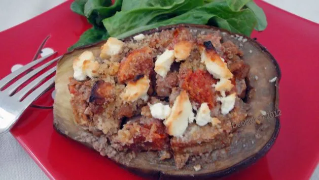 Nutty Stuffed Eggplant