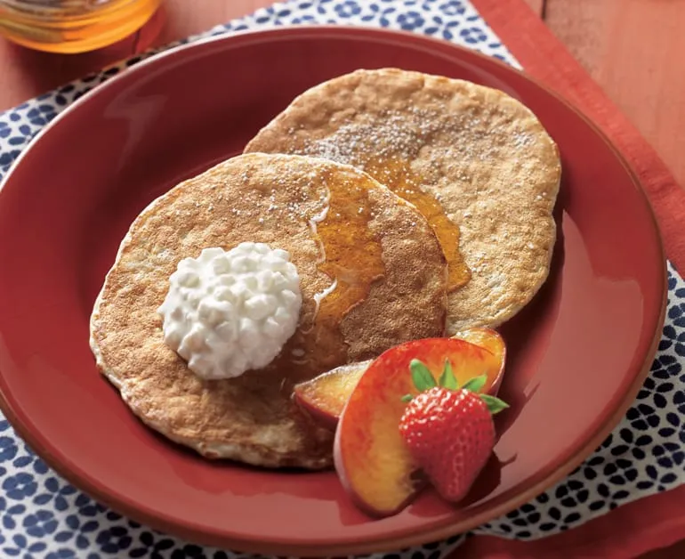 Oatmeal Cottage Cheese Pancakes