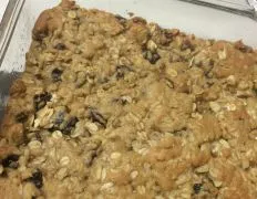 Oatmeal Raisin Bar Cookies