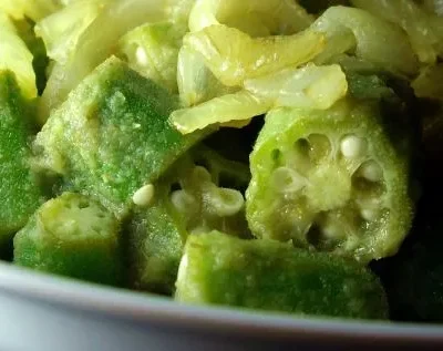 Okra With Green Chilli