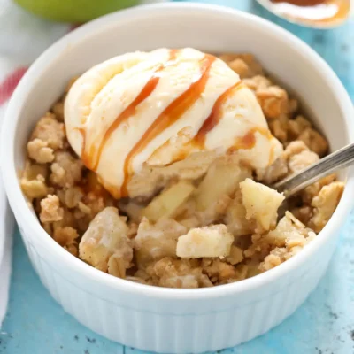 Old Fashioned Fruit Crumble For Two