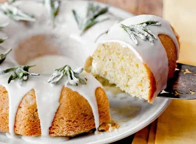 Olive Oil And Fresh Rosemary Cake