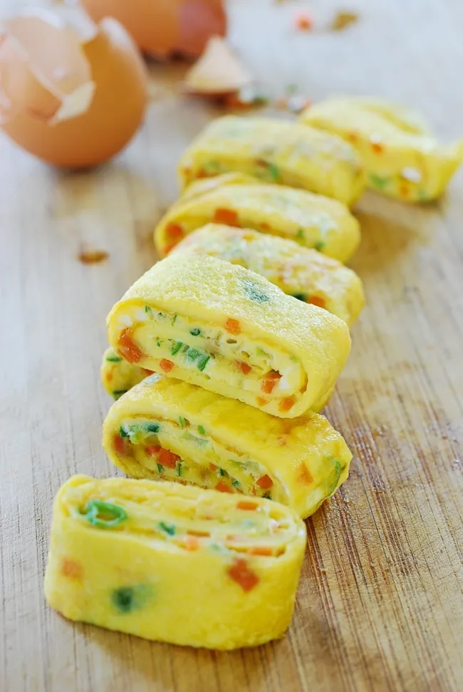 Omelette Vegetable Rolls