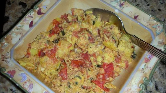 Omelette With Fresh Tomatoes