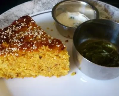 Ondhwa Or Handvoh -Spicy Lentil Cake