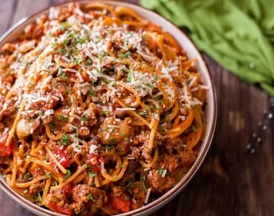 One-Pan Easy Spaghetti Skillet Recipe