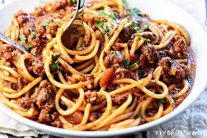 One-Pot Spaghetti And Meat Sauce Stove-Top Recipe