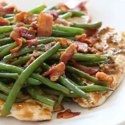 One Skillet Chicken With Bacon And Green Beans