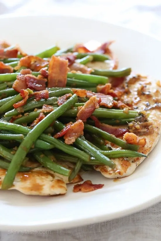 One Skillet Chicken With Bacon And Green Beans