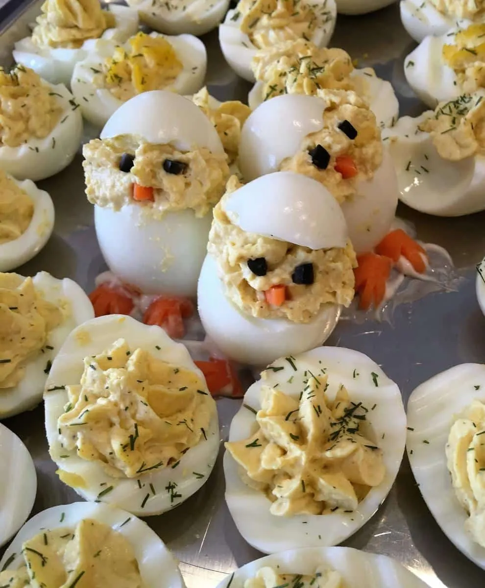 Onion Dip Deviled Eggs