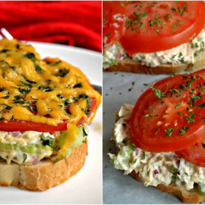 Open-Faced Tuna Melt Sandwich Recipe