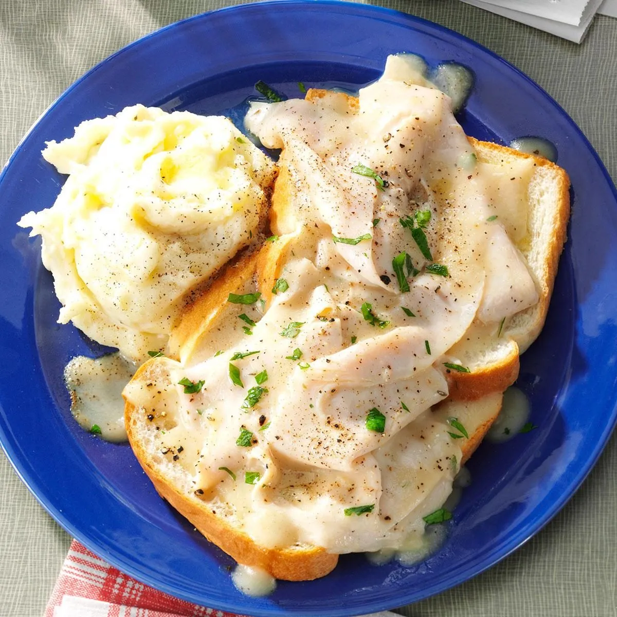 Open Faced Turkey Melts