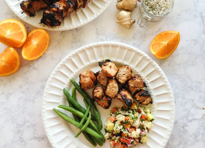 Orange And Ginger Grilled Pork Tenderloin