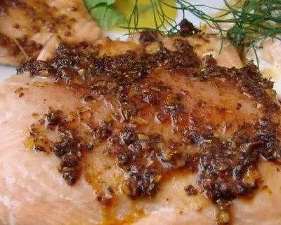 Orange-Cajun Glazed Salmon