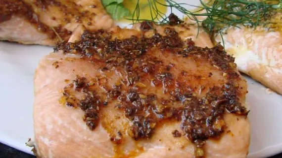 Orange-Cajun Glazed Salmon