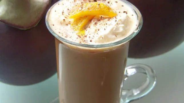 Orange Coffee Topped With Honey Nougat