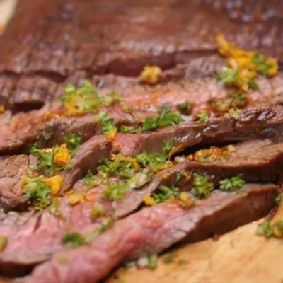 Orange Glazed Flank Steak