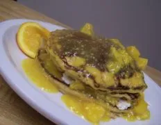 Orange Pancakes With Orange Sauce