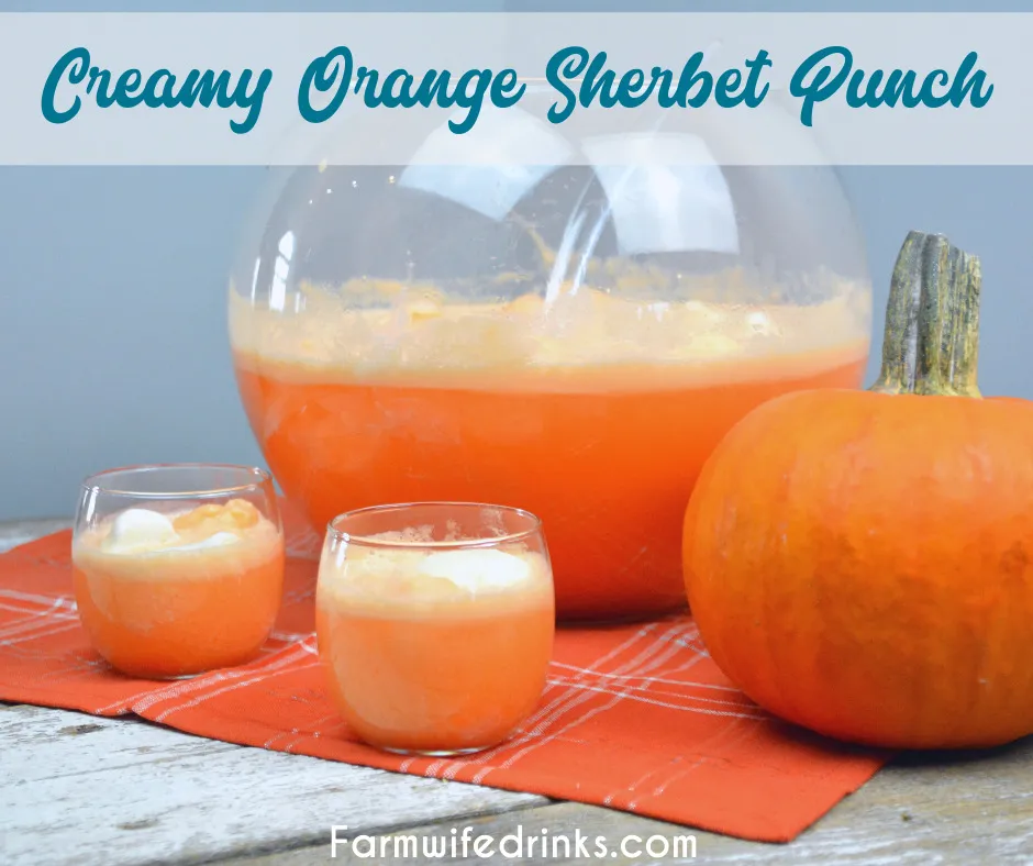 Orange Sherbet Punch