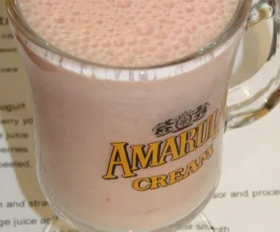 Orange &Amp; Strawberry Cream Smoothie