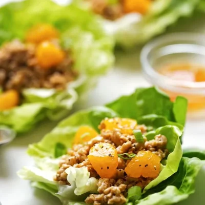 Oriental Chicken Lettuce Wraps