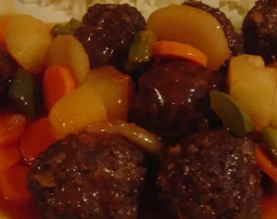 Oriental-Inspired Sweet And Sour Meatballs Recipe