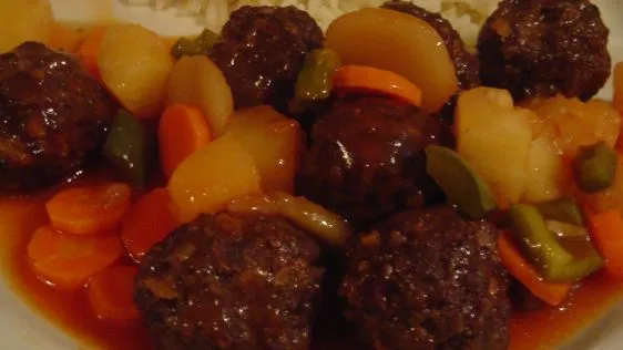 Oriental-Inspired Sweet and Sour Meatballs Recipe