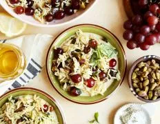 Orzo, Grape And Pistachio Salad