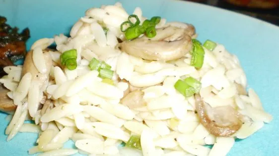 Orzo With Mushrooms