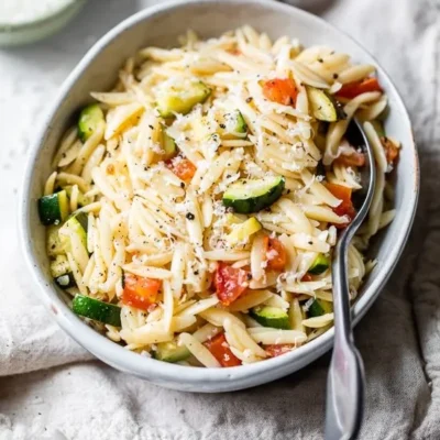 Orzo With Zucchini And Tomato