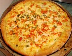 Our Favorite Buffalo Chicken Pizza