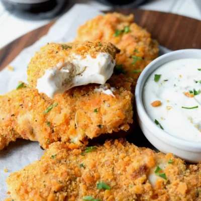 Oven Baked Cheez It Chicken Tenders