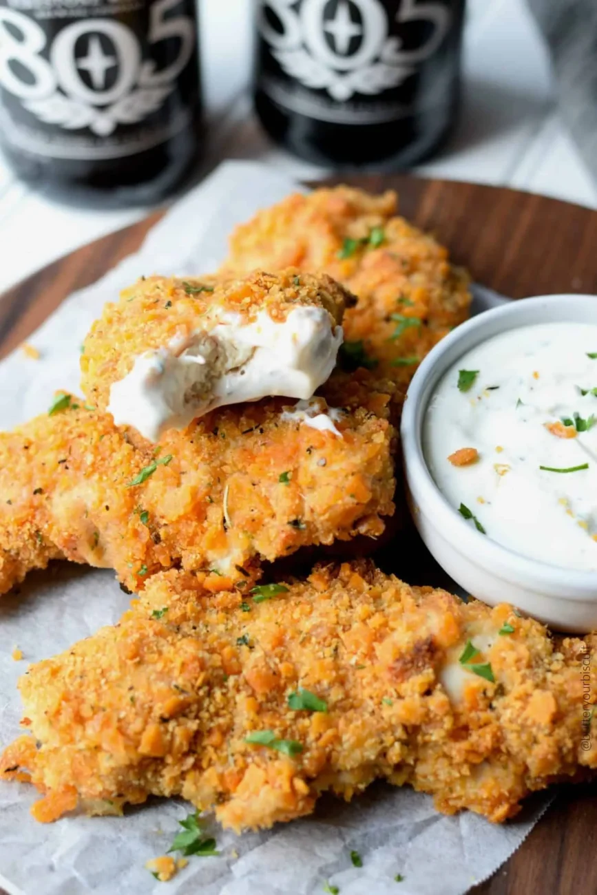 Oven Baked Cheez It Chicken Tenders