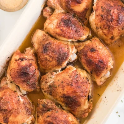 Oven Baked Chicken Thighs