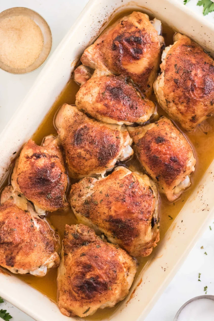 Oven Baked Chicken Thighs