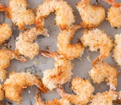 Oven-Baked Coconut Shrimp Low-Fat