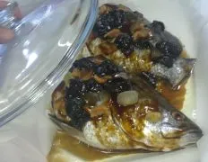 Oven Baked Fish In Casserole With Dried Plums