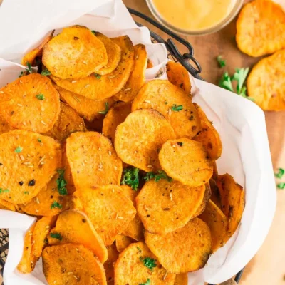 Oven Baked Sweet Potato Chips