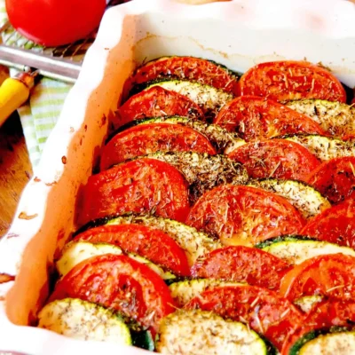 Oven Baked Zucchini And Tomato Tian