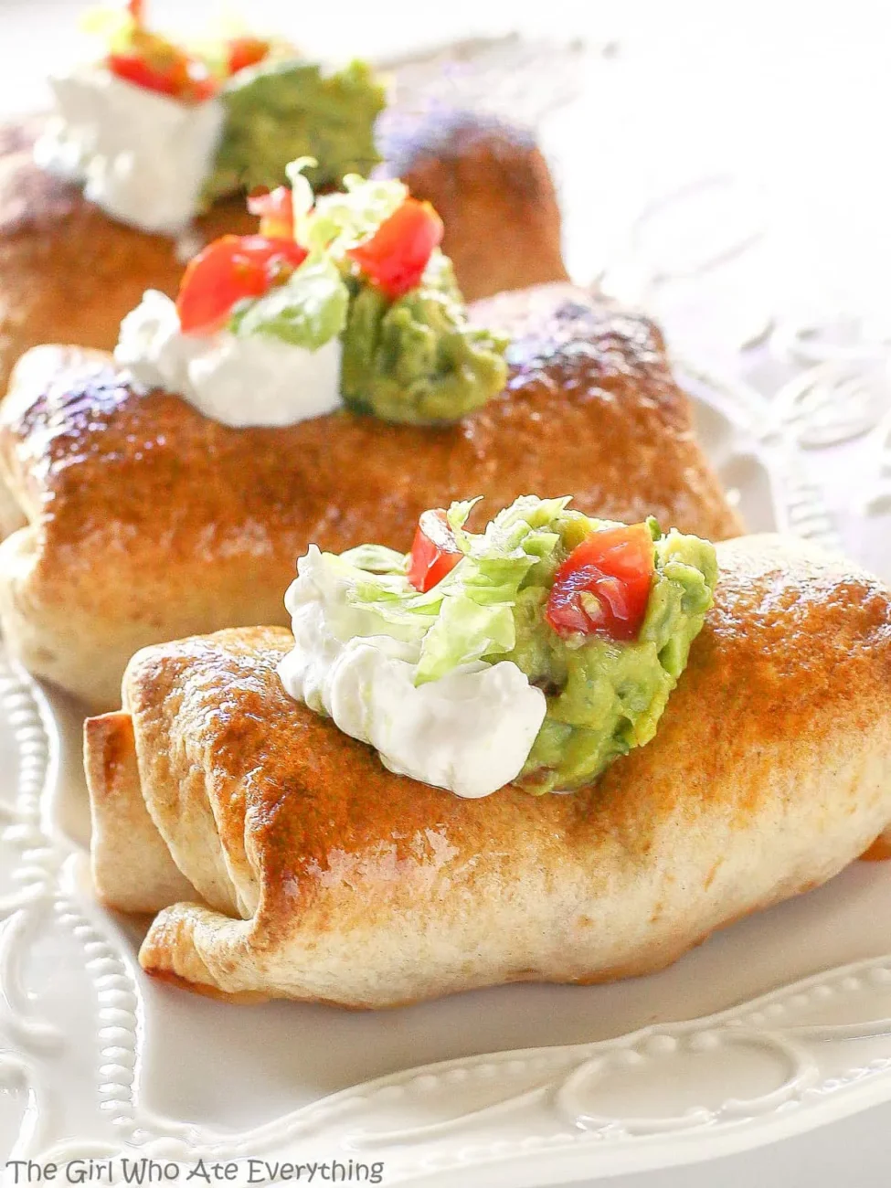 Oven Fried Chicken Chimichangas