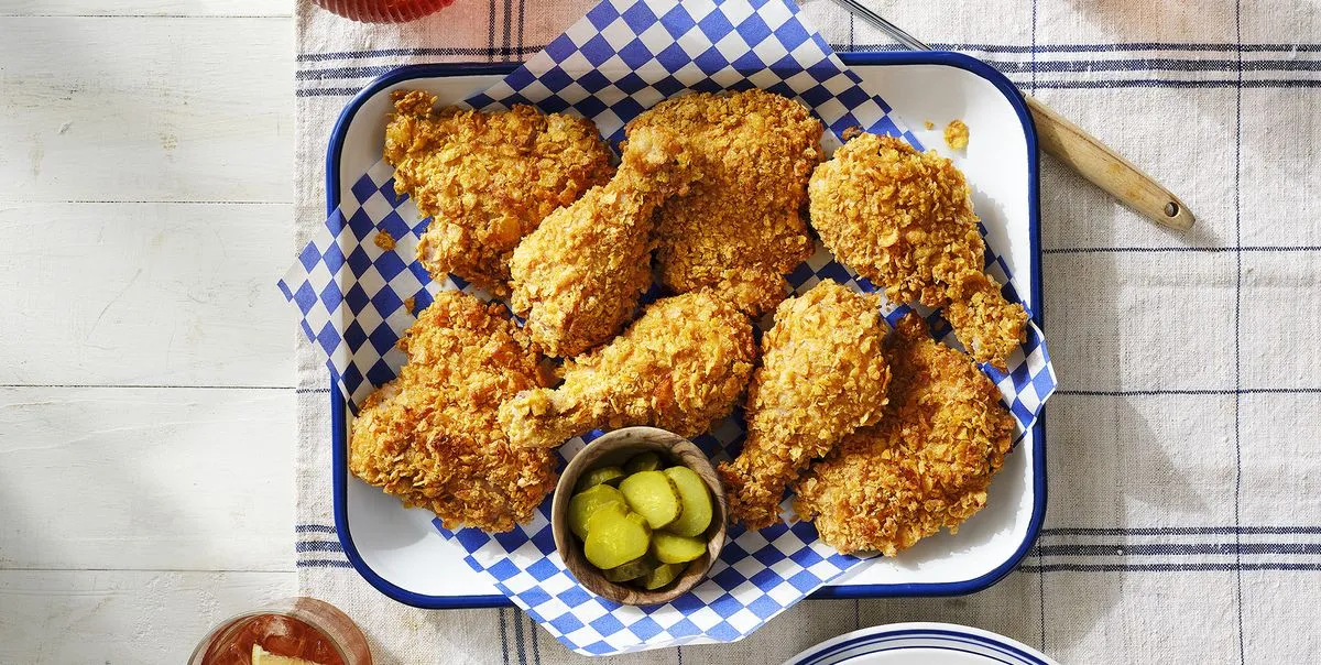 Oven Fried Chicken With Corn Flakes