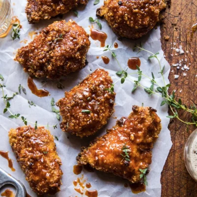 Oven Fried Honey Chicken