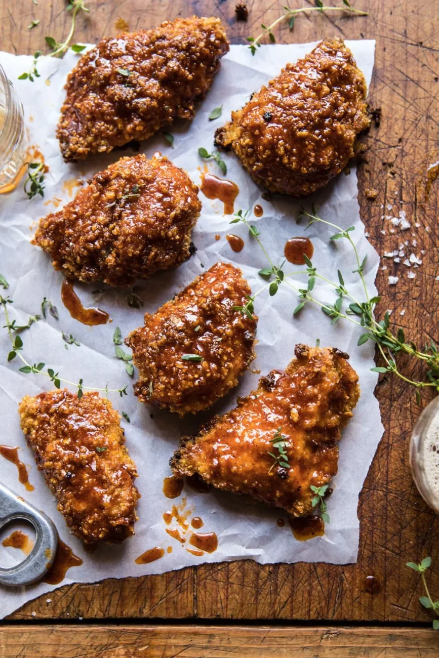 Oven Fried Honey Chicken