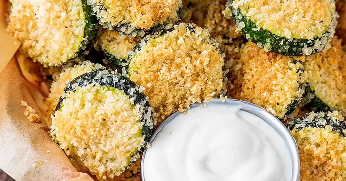 Oven Fried Zucchini Chips